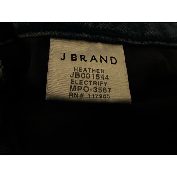 J Brand Women's High-Rise Button Fly Cropped Jeans, Heather Electrify, Size 27 - Picture 8 of 9